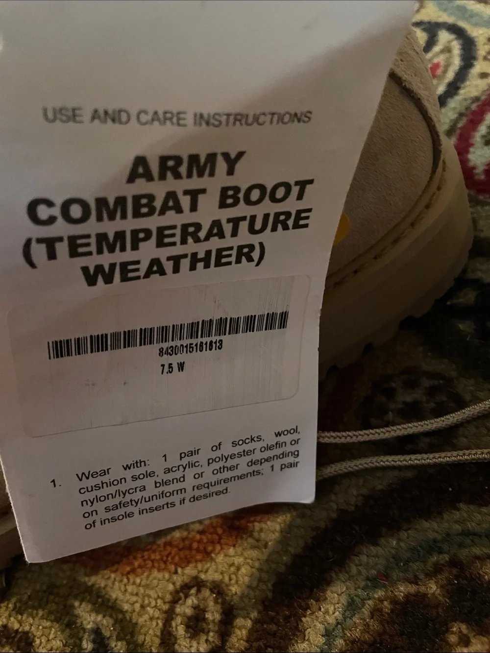 Army Combat Boots.